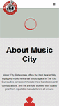Mobile Screenshot of musiccityrehearsal.com